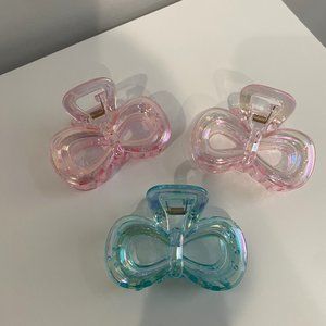 Mini hair clip/Black Hair Clip/Acetate Hair